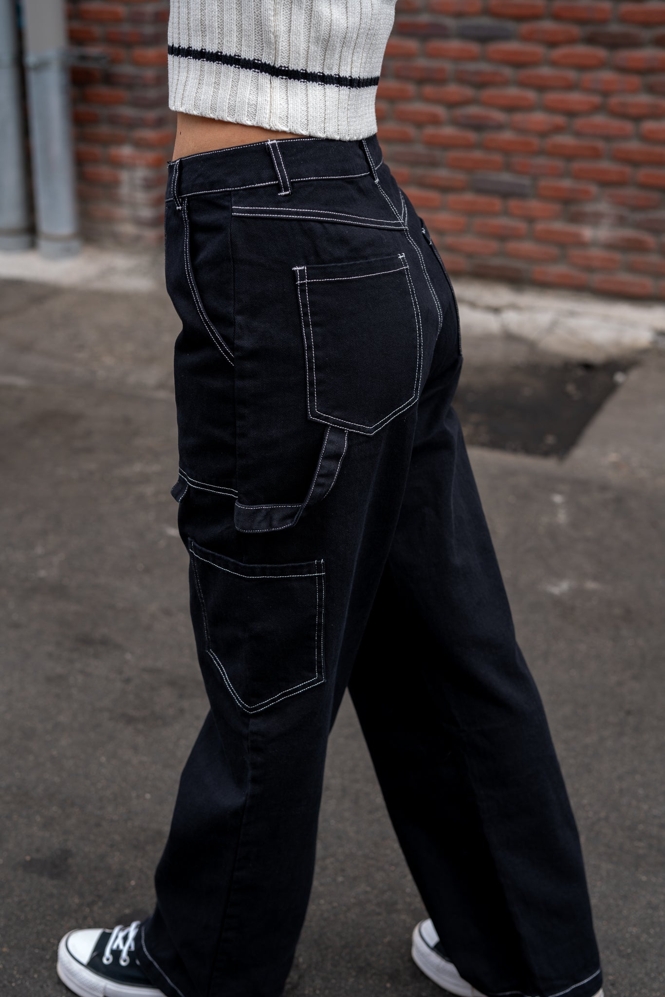 On Repeat Wide Leg Cargo Jeans