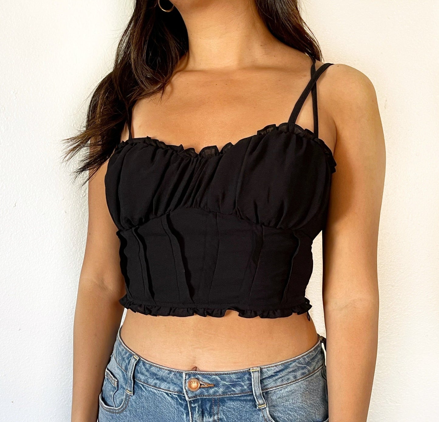 Make It A Date Crisscross Crop Cami