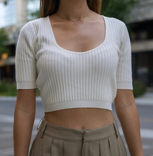 Always Thriving Ribbed Crop Top